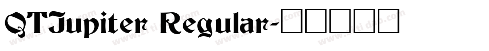 QTJupiter Regular字体转换